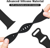 durable sport band for Apple Watch made from advanced silicone material, soft, comfortable, and dirt-resistant.