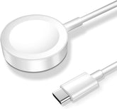 USB-C magnetic fast charger for Apple Watch with sleek design and magnetic connection.