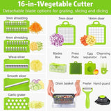 16 in 1 Vegetable Chopper, High-Performan