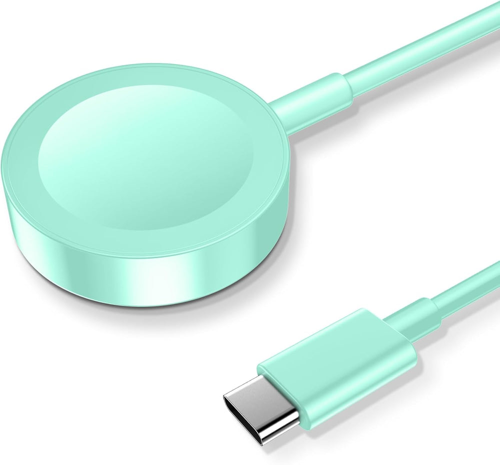 USB-C magnetic fast charger for Apple Watch, 3.3ft cable with magnet for secure charging.