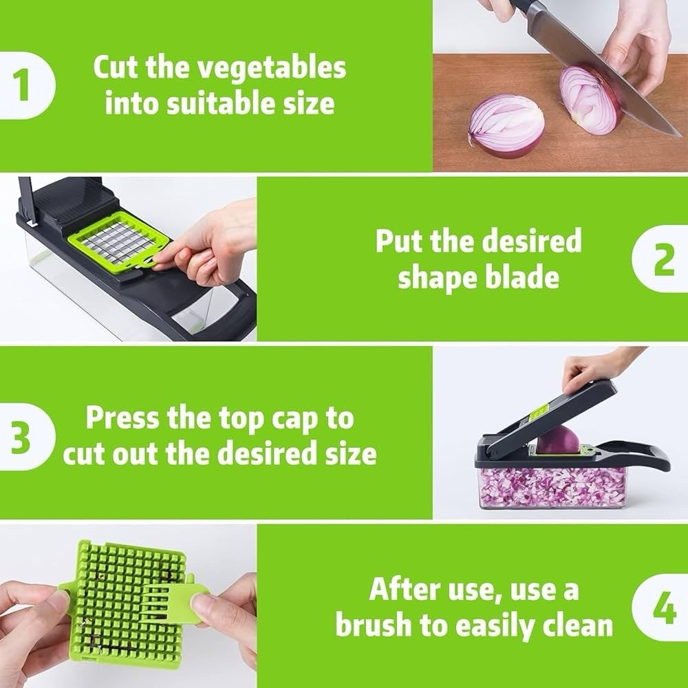 16 in 1 Vegetable Chopper, High-Performan