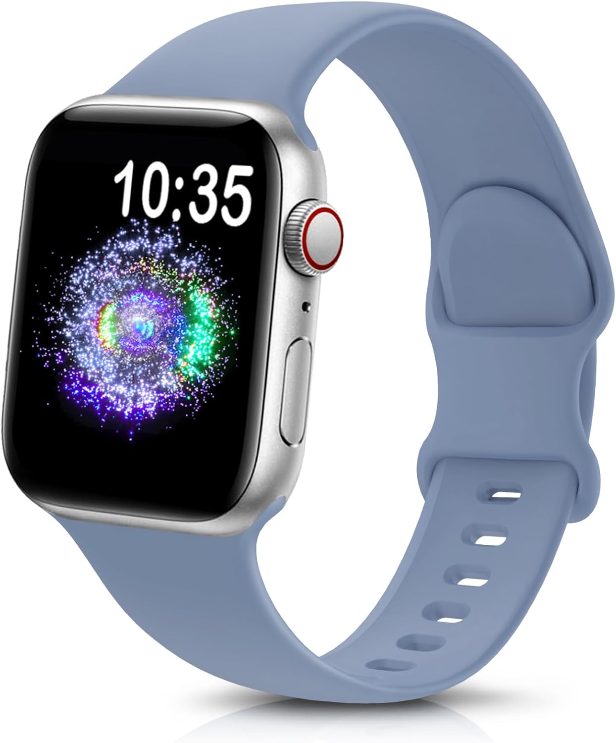 durable sport band for Apple Watch in soft silicone, showcasing a sleek design and vibrant colors.