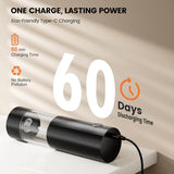 Electric salt and pepper grinder set features eco-friendly charging and 60 days of discharging time.
