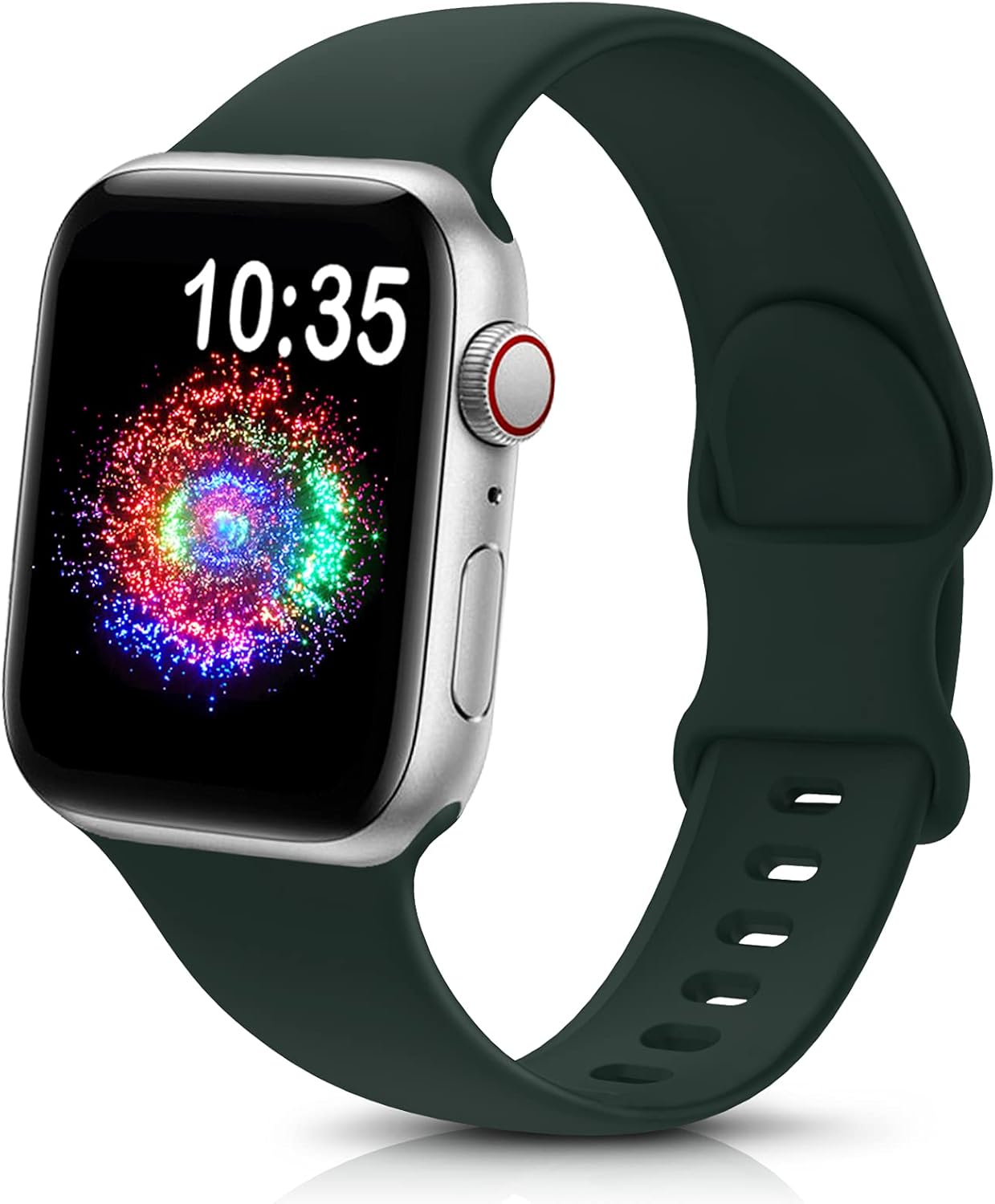 durable sport band for Apple Watch in soft silicone, featuring a modern design and vibrant display.
