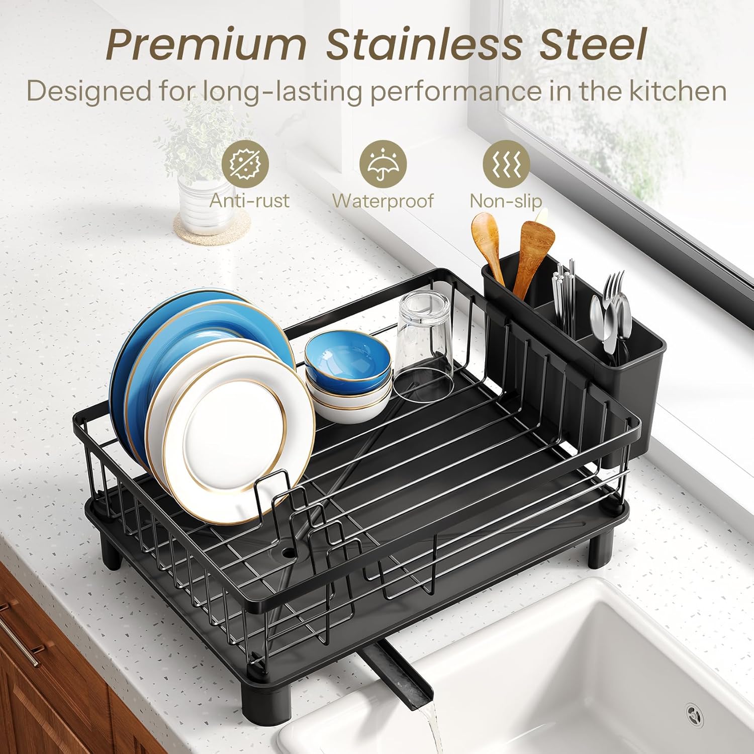 stainless steel small dish drying rack