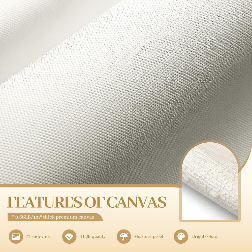 Features of canvas for large gold tree of life wall art, showcasing premium quality and clear texture.